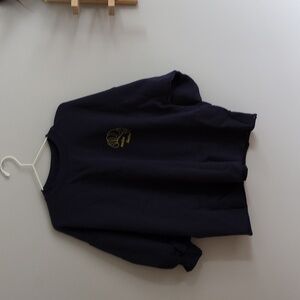 NWT Left on Friday x Sports + Rec sweatshirt, navy, croissant OS